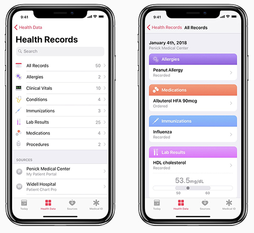 Apple-health-records-ios-11.3-Update