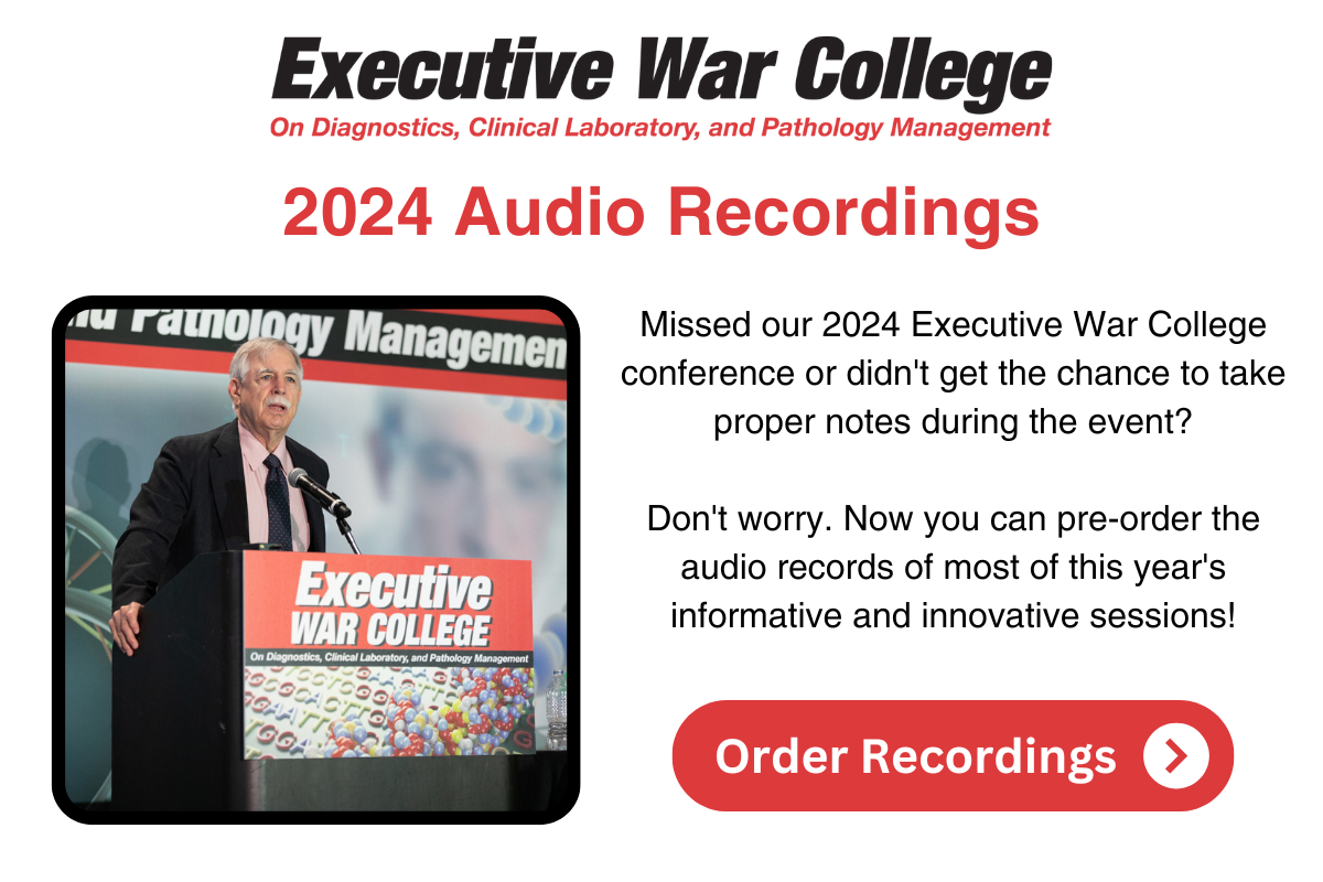 Executive War College 2024 Audio Recordings,Missed our 2024 Executive War College conference or didn't get the chance to take proper notes during the event?</p>
<p>Don't worry. Now you can pre-order the audio records of most of this year's informative and innovative sessions! Order Audio Recordings  